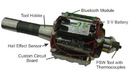 Bluetooth Baterie 9V Termocuplu montat la nivel pin (partea