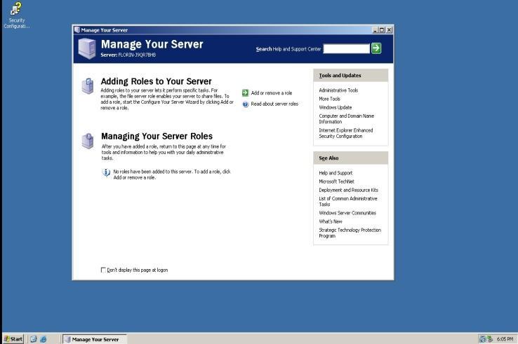 Cu aceasta s-a încheiat prima parte a procesului de instalare. Dacă doriți să instalați Windows 2003 server R2, procesul de instalare va continua cu cererea celui de-al 2-lea CD.