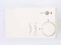 Un termostat de cameră vast, cu comutare vară/iarnă, alertă eroare şi buton de resetare pentru control 1 la 1 al dispozitivului bazat pe temperatura camerei.