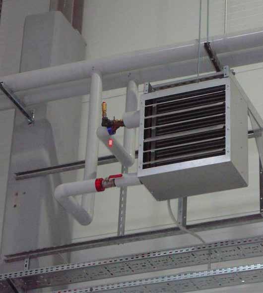 TANNER MDA Cel mai versatil încălzitor de aer pe bază de apă de pe piaţă TANNER MDA este un încălzitor de aer suspendat, alimentat cu apă, ce poate evacua aerul pe orizontal sau vertical.