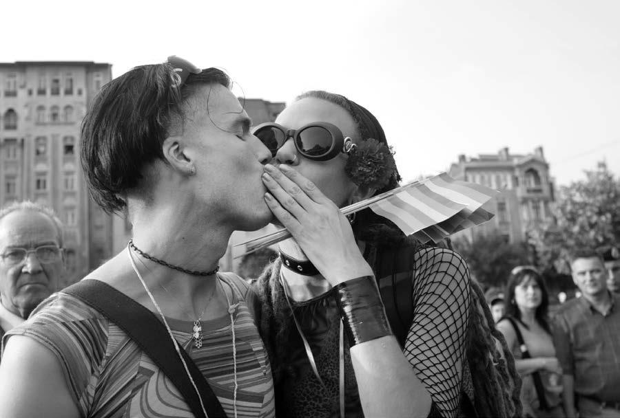 Défilé de la gay pride, Bucarest, été