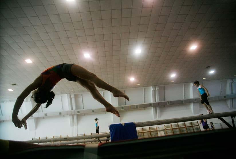 École de gymnastique de Deva, février 2008.