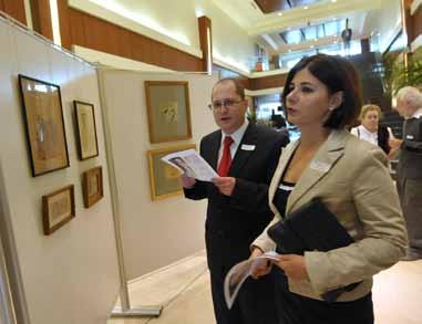 Expoziţia a fost găzduită de Ambasada SUA şi reuneşte lucrări ale unor artişti precum Tristan Tzara, M.H.