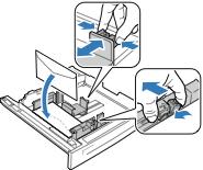 Hârtia şi suporturile de imprimare/copiere 3. Reglaţi ghidajele pentru hârtie astfel încât acestea să atingă uşor marginile plicurilor. 4.