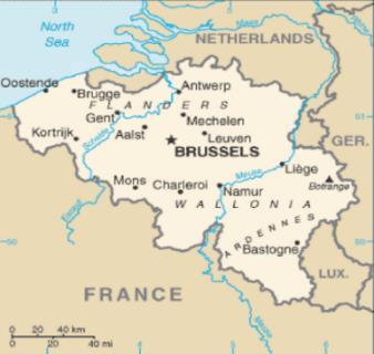 Belgia se învecinează cu Țările de Jos (Olanda), Germania, Luxemburg, Franța Marea