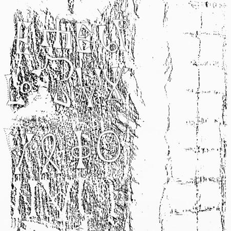 Din textul pisaniei salvat pe montantul drept apare însă forma gozdă în loc de gazda, iar în loc de Budești se citește clar cuvântul meșter.