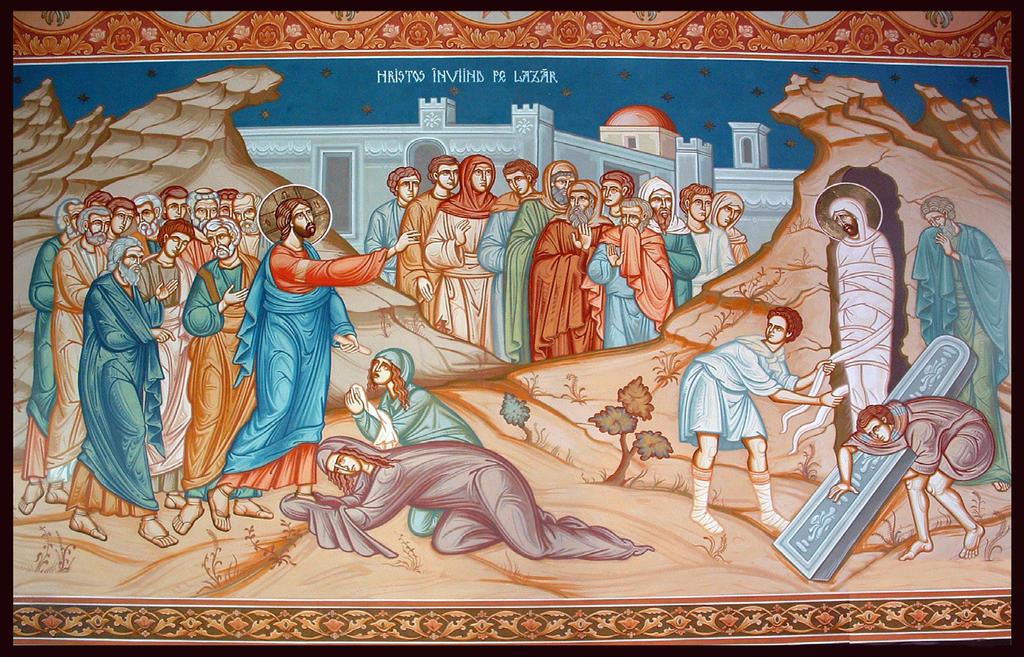 Duminica Floriilor- B.P. 15/2020 Sfanta Evanghelie Deci, cu şase zile înainte de Paşti, Iisus a venit în Betania, unde era Lazăr, pe care îl înviase din morţi.