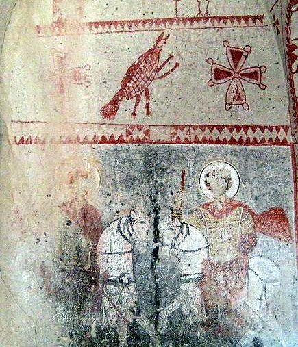 Capadocia Arta monastica fresce in bisericile rupestre din Capadocia Primele forma de arta monastica, destul de putine, dateaza din sec 9-10, si sunt caracterizate de formule paleocrestine.