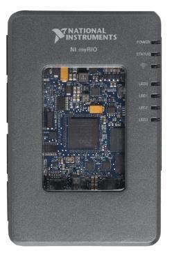 Fig. 5.2.1 NI myrio-1900 NI myrio de la National Instruments este echipat cu un dispozitiv Xilinx Zynq - 7010 FPGA programabil,care include un processor dual-core ARM Cortex-A9.