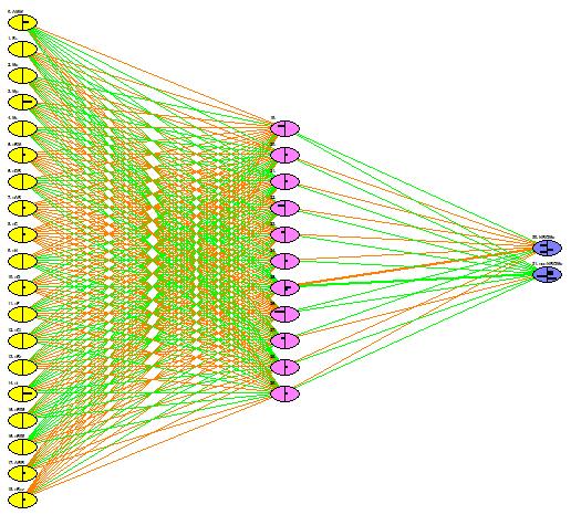 Figura 5.14 Arhitectura rețelei neuronale artificiale 19imp_const_ANN.