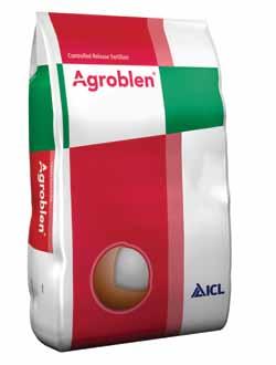 Fertilizarea de bază Agroblen conține granule NPK peliculate complet pentru a asigura eliberarea controlată a nutrienților pe o perioadă predeterminată de timp.