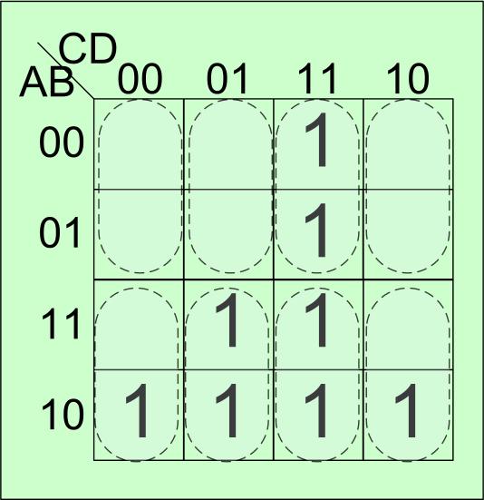 D,1,3 E,6 G), unde mintermul este m(a,b,c) k) F k (A,B,C,D,E,G) = (2