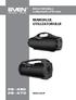 BOXA PORTABILA cu Bluetooth si FM-radio MANUALUL UTILIZATORULUI PS-460 PS-470