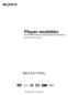 Player multidisc Manual de instrucţiuni MEX-DV1500U 2008 Sony Corporation