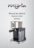 Manual de utilizare Espressor cafea MY4182