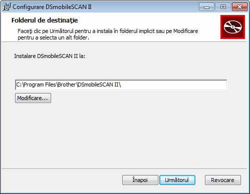 Utilizarea în Windows Instalarea DSmobileSCAN II 1 a Faceţi clic pe Instalează DSmobileSCAN II.