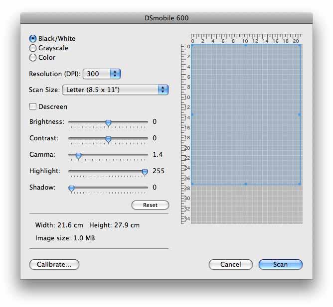 Utilizarea cu Mac OS X i Faceţi clic pe butonul Calibrate (Calibrare).