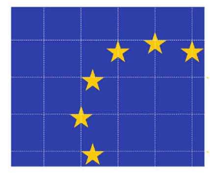 1.1. Sigla Uniunii Europene Capitolul 1. Sigle Sigla Uniunii Europene este un steag albastru dreptunghiular a cãrui lungime este o datã şi jumãtate mai mare decât înãlţimea.