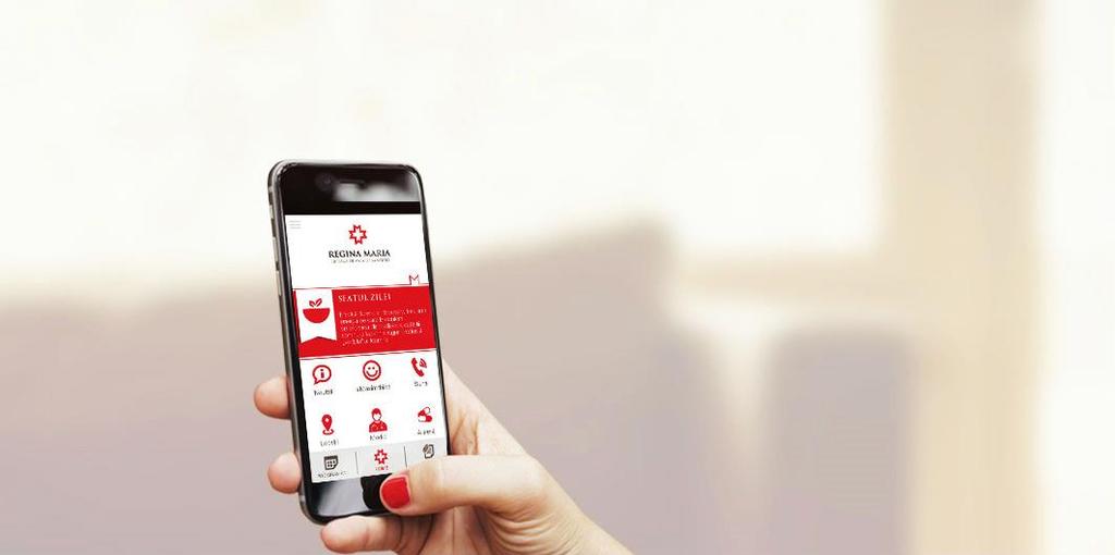 Acces digital de pe telefon Descarca aplicatia Regina Maria si ai acces la dosarul tau medical oricand si oriunde prin propriul tau cont.