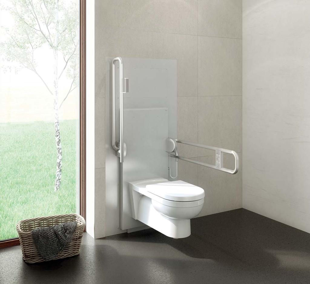 6 Rezervor WC încastrat pentru instalări uscate, înălţime ajustabilă destinat persoanelor cu mobilitate redusă AM101/1500L MEDIC ASSISTANT PRODUS ÎN CEHIA Pentru o mai bună calitate a vieţii Viaţa