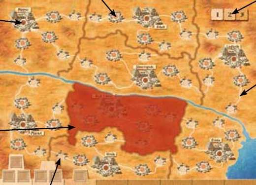 de Dirk Liekens (reguli in lb. română) În acest joc de strategie, jucătorii luptă pentru a obţine controlul asupra celor mai importante zone din Sumeria antică.