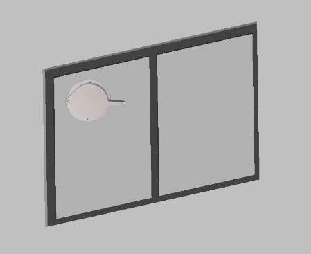 Conectați racordul circular (1) la capătul furtunului, apoi la capătul racordului pentru fereastră (2), obținut anterior din conectarea secțiunilor A