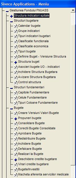 4.2. MENIUL APLICATIEI / SISTEMULUI Meniul contine o lista de comenzi, care sunt actiuni ce pot fi executate in cadrul Windows.