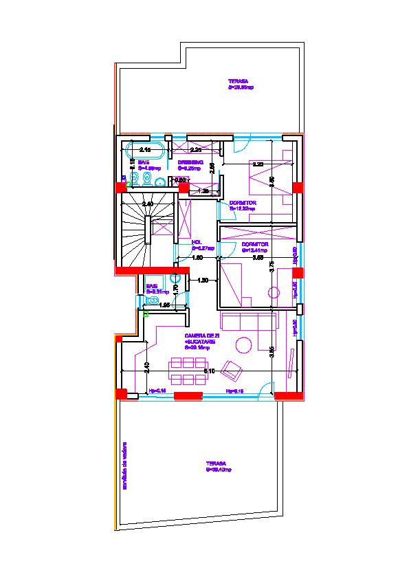 Variante de compartimentare si preturi: Tip/model apartament: C7; Etaj 3; Finisaje deosebite pe casa scari ; Apartament 3 camere; Suprafata utila 141 mp;