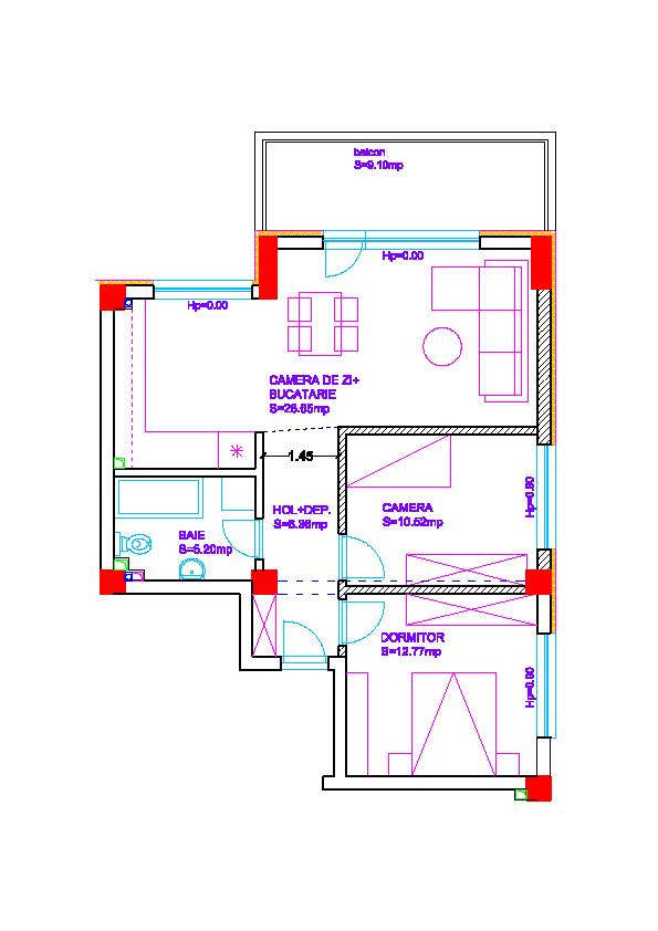 Variante de compartimentare si preturi: Tip/model apartament: C3, C5; Etaj 2; Finisaje deosebite pe casa scari ; Apartament
