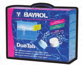 limpezirea apei. Cei doi componenţi în formă concentrată se comercializează în tablete gata măsurate: tabletele Bayroklar albe şi tabletele Bayroplus au o utilizare convenabilă şi uşoară.