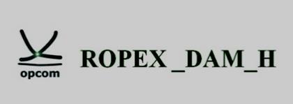 Petru ziua de trecere de la ora de iară la ora de vară, OPCOM publică ROPEX_DAM_H calculat petru 23 de itervale orare.
