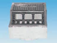 Camine Wavin Tegra 600 Gama de produse a sistemului Inel beton pentru gura de scurgere in 2 planuri Concrete ring for special gratting Tegra 600 D L1 L2 h 90.5.