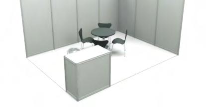 Autocolant/banner LOG O 10 Include o masa si doua scaune