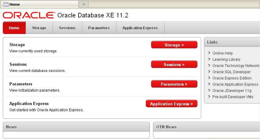 2.4. ORACLE Database 11g Expres Edition Pagina