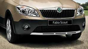 altele, includ bara spate cu difuzor. Puteţi să optaţi şi pentru Škoda Fabia Combi Scout.