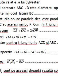 Dacă H 1 şi H sut ortocetrele triughiurilor ACD şi ABC, arătaţi că BH DH......4p 1 Barem : Prof. Druga Costati, Costatiescu Dragoş C.N.