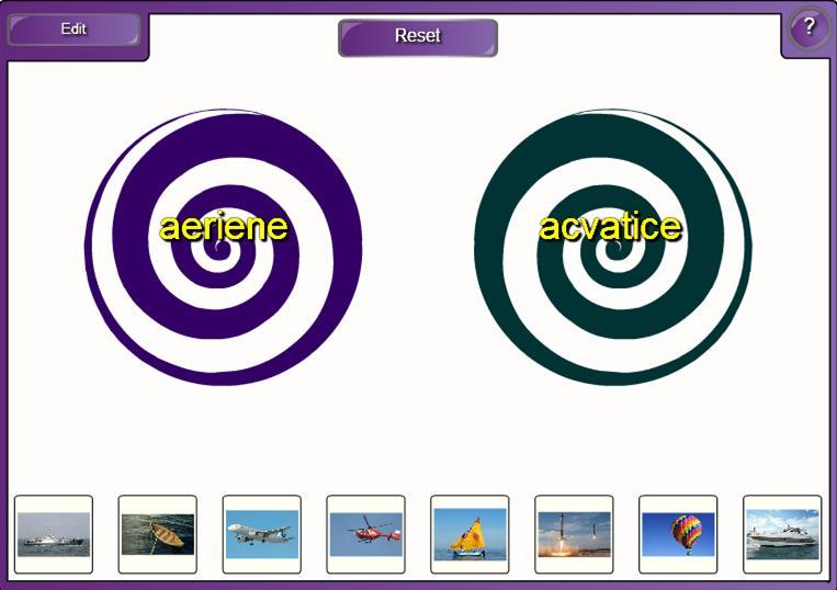 Figura 4. Aplicația Vortex Sort image. Figura 5. Aplicația Image match. Reflecția.