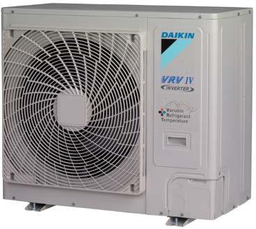 RXYSCQ-TV1 Pompă de căldură seria VRV IV-S compactă Cel mai compact sistem VRV Designul compact şi uşor cu un singur ventilator face această unitate aproape neobservabilă Acoperă toate cerinţele