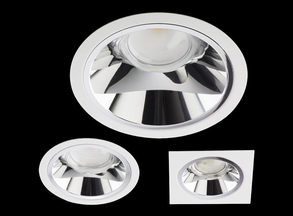 5 > RECESSED DOWNLIGHTS xthema C TI 3 d w PR EN System of light fittings for interior, recessed, surface or suspended mounting, composed of modules equipped with COB and accessories: round or square