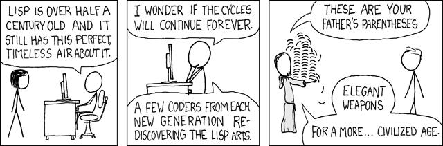 Lisp cycles [http://xkcd.