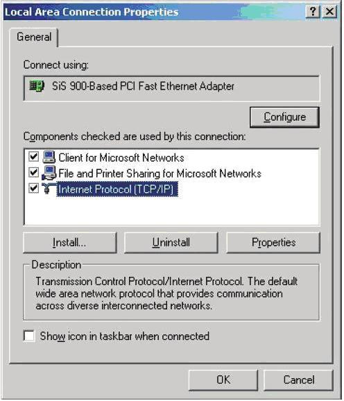 Windows 2000 1. Click Start > Control Panel (Panou Control) > Network and Dial-up Connection (Conexiune Dialup şi reţea).