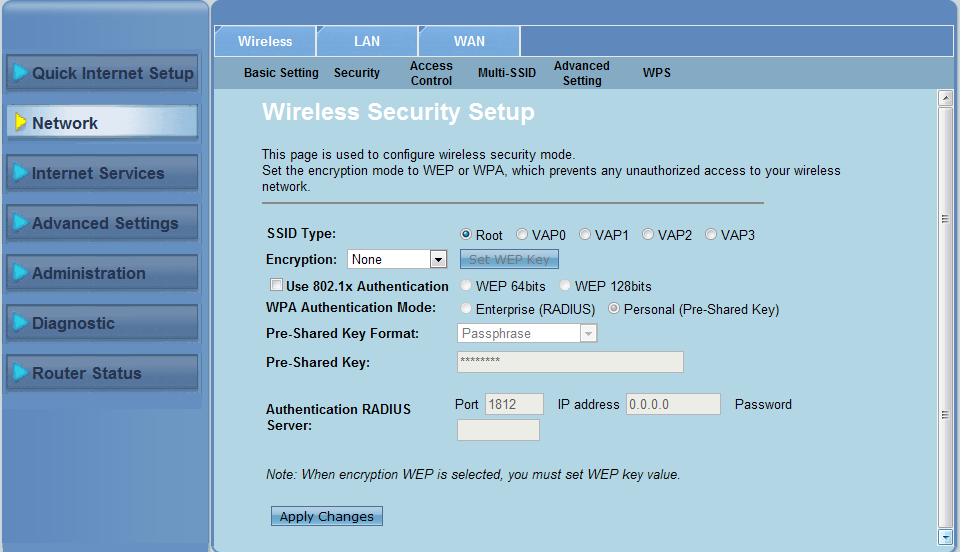 Configurarea setărilor de securitate Pagina Security (Securitate) vă permite să configuraţi setările de securitate pentru a proteja reţeaua wireless împotriva accesului neautorizat.