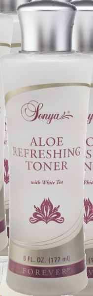 Sonya Î N G R I J I R E A T E N U L U I Sonya Aloe Refreshing Toner Loţiunea tonică Sonya Aloe Refreshing Toner cu extract de ceai alb furnizează pielii substanţele necesare pentru un nivel optim de