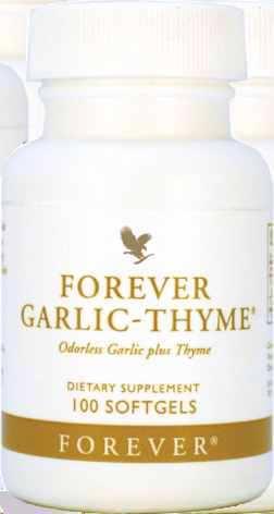 Forever Garlic-Thyme combină usturoiul şi cimbrul, doi antioxidanţi foarte puternici, într-un supliment alimentar cu efecte benefice asupra menţinerii sănătăţii.