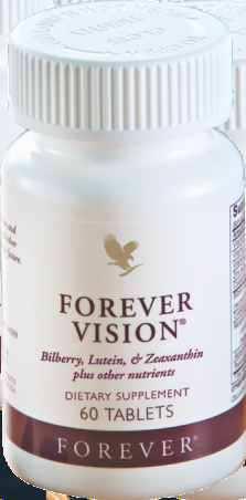 Forever Vision este un supliment alimentar ce conţine extract de afine negre, luteină, zeaxantină, antioxidanţi puternici şi alte substanţe nutritive.