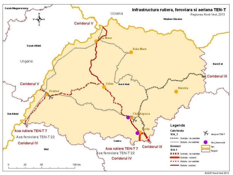 1.5.2 Reţeaua rutieră şi transprt Accesibilitate rutieră la nivel teritrial Satu Mare este un nd imprtant de drumuri şi căi ferate, situat în aprpierea frntierei cu Ucraina şi Ungaria și fiind rașul