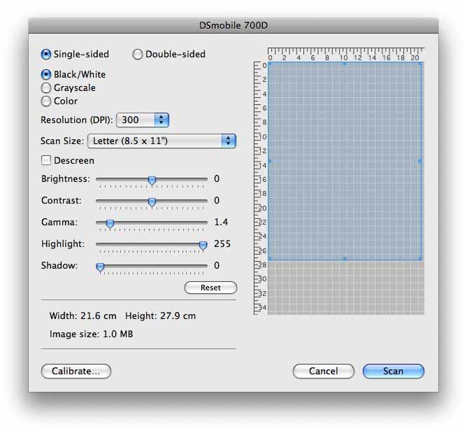 Utilizarea cu Mac OS X i Faceţi clic pe butonul Calibrate (Calibrare).