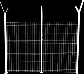 Pentru fixarea panourilor de gard există următoarele variante: 1 2 3 1 Prindere cu șurub: prindere puternică ce necesită pre-găurirea