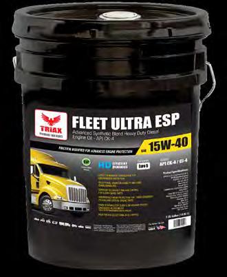 TRIAX FLEET ULTRA ESP contine aceeasi aditivare anti depuneri ca si TRIAX FLEET SUPREME ESP, prevenind blocajul de injectoare, segmenti si valve si asigurand curatarea impecabila a motoarelor diesel.