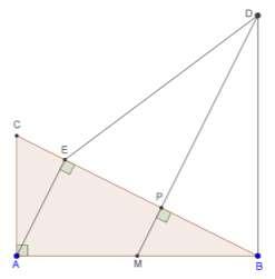 VII. PROBLEME DE GEOMETRIE VII. Problemă de geometrie Fie ABC cu m( BAC) = 90 si AB = AC.